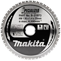 Диск Makita SPECIALIZED по металлу 136x20 мм, 50T