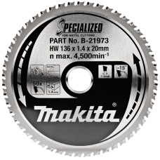 Диск Makita SPECIALIZED по металлу 136x20 мм, 50T