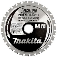 Диск Makita SPECIALIZED по стали 136x20 мм, 30T