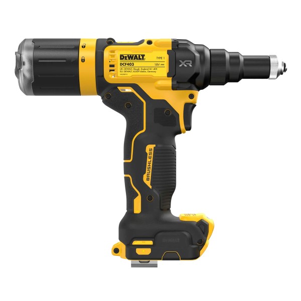Заклепщик аккумуляторный DeWALT DCF403NT, без акб в кейсе TSTAK