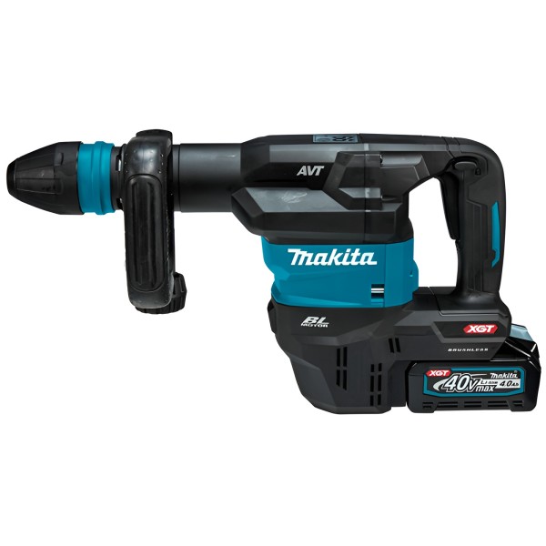 Аккумуляторный отбойный молоток Makita XGT 40 V MAX, 2 акб 36 V 4.0 Ah DC40RA и з/у DC40RA, в кейсе