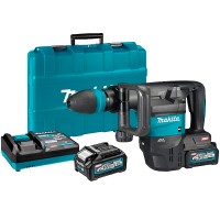 Аккумуляторный отбойный молоток Makita XGT 40 V MAX, 2 акб 36 V 4.0 Ah DC40RA и з/у DC40RA, в кейсе