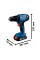 Аккумуляторная ударная дрель-шуруповерт Bosch GSB 183-LI Professional, 1 акб 2.0Ah, з/п GAL 18V-20 в кейсе
