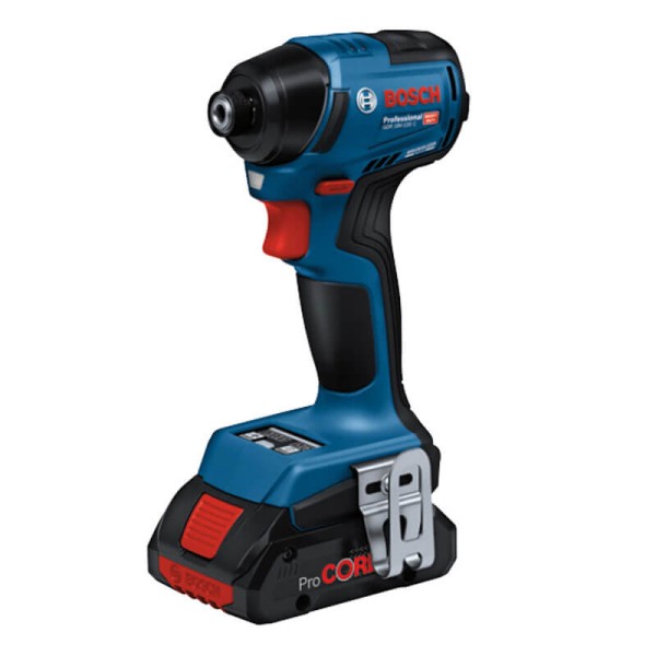 Аккумуляторный ударный гайковерт Bosch GDR 18V-220 C Professional с 2 акб GBA 18V 5 Ah, з/п GAL 18V-40, модулем GCY 42 в L-BOXX 136
