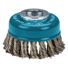 Чашечная щетка из витой проволоки Makita X-Lock, 80 мм