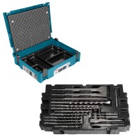 Набор буров и зубил Makita SDS-Plus MAKPAC, 17 шт