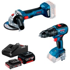 Набор инструментов Bosch Professional GWS 180-LI + GSB 18V-50