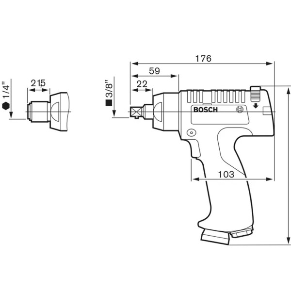 Импульсный пневматический гайковерт Bosch M8