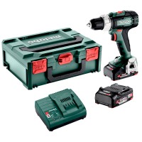 Аккумуляторная дрель-шуруповерт Metabo BS 18 L с 2 акб 18V 2 Ah, з/у SC 30 в metaBOX 145