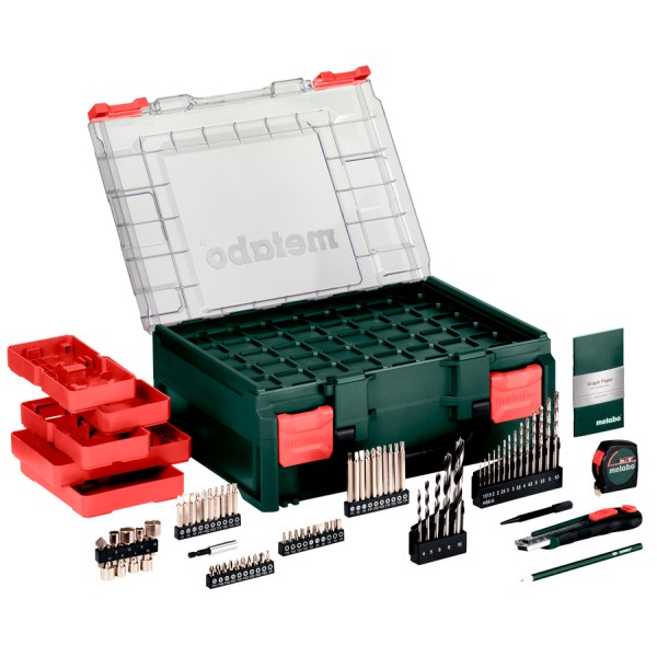 Аккумуляторная дрель-шуруповерт Metabo BS 18 L Set с 2 акб 18V 2 Ah, з/у SC 30, кейс + принадлежности