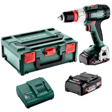 Аккумуляторная ударная дрель-шуруповерт Metabo SB 18 L Quick с 2 акб 18V 2 Ah, з/п SC 30 в metaBOX 145