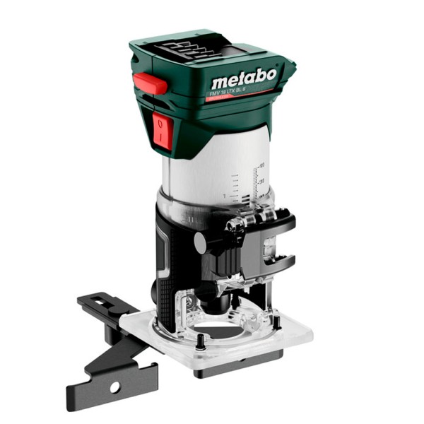 Аккумуляторный фрезер для обработки кромок Metabo FMV 18 LTX BL 8, без акб в metaBOX 145 L