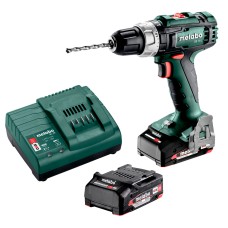 Аккумуляторная ударная дрель-шуруповерт Metabo SB 18 L с 2 акб 18V 2 Ah, з/у SC 30 в Tool bag