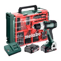 Аккумуляторная ударная дрель-шуруповерт Metabo SB 18 L Mobile Workshop с 2 акб 18V 2 Ah, з/у SC 30