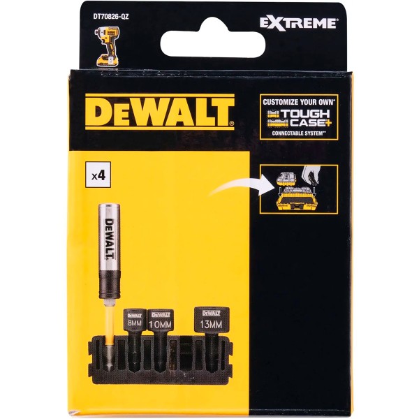 Кассета с набором торцевых головок и держателем DeWalt DT70826