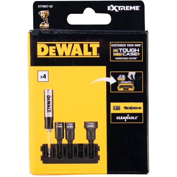 Кассета с набором торцевых головок и держателем EXTREME IMPACT DeWalt DT70827