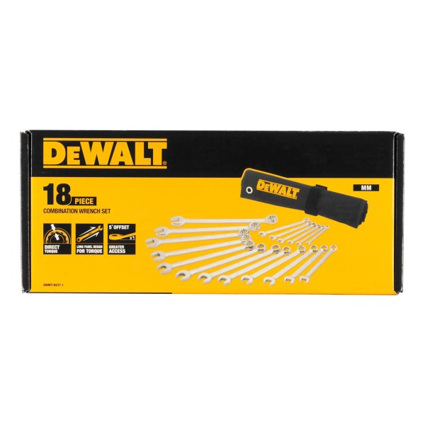 Набор ключей комбинированных DeWalt, 18 шт