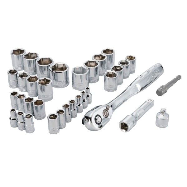 Набор головок 1/4, 3/8 DeWalt, 34 шт