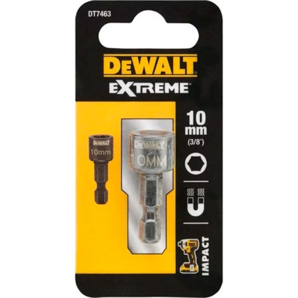 Торцевая магнитная головка Impact DeWalt, 10 мм