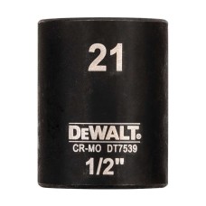 Торцевая ударная короткая головка IMPACT DeWalt, 21 мм