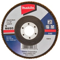 Лепестковый шлифовальный диск по металлам Makita, 125 мм A40
