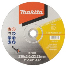Отрезной диск для нержавеющей стали Makita, 230х2х22,23мм 46R