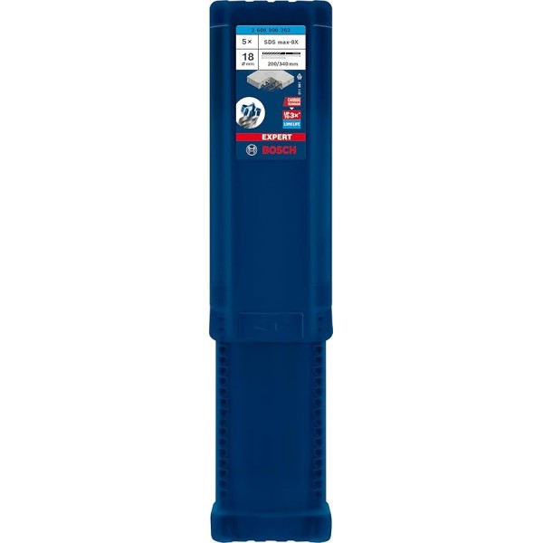 Ударный бур Bosch Expert SDS-Max-8X, 18x200x340 мм, 5 шт