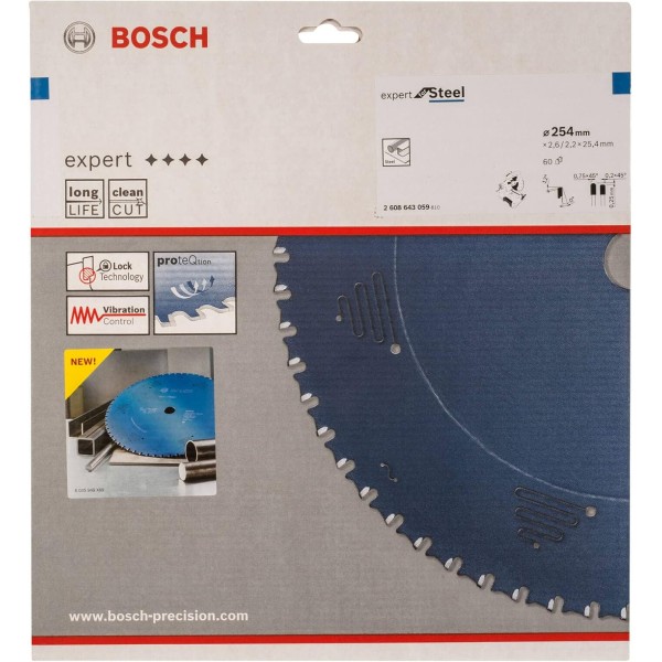Пильный диск Bosch Expert for Steel 254 мм /60