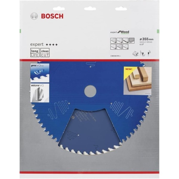 Пильный диск Bosch Expert for Wood 355х3х30, 60 ATB