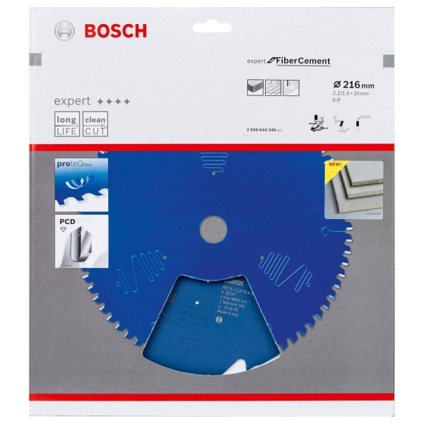 Пильный диск Bosch Expert for Fiber Cement 216х2,2/1,6х30 мм-6 T