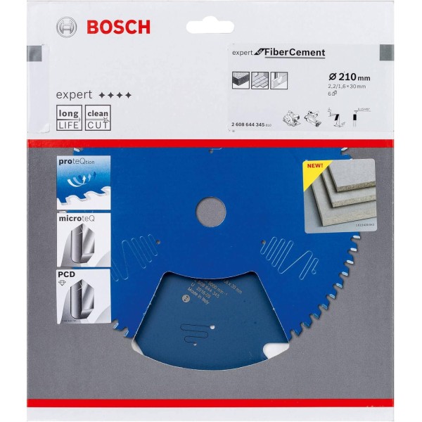 Пильный диск Bosch Expert for Fiber Cement 210x2,2/1,6х30 мм-6 T
