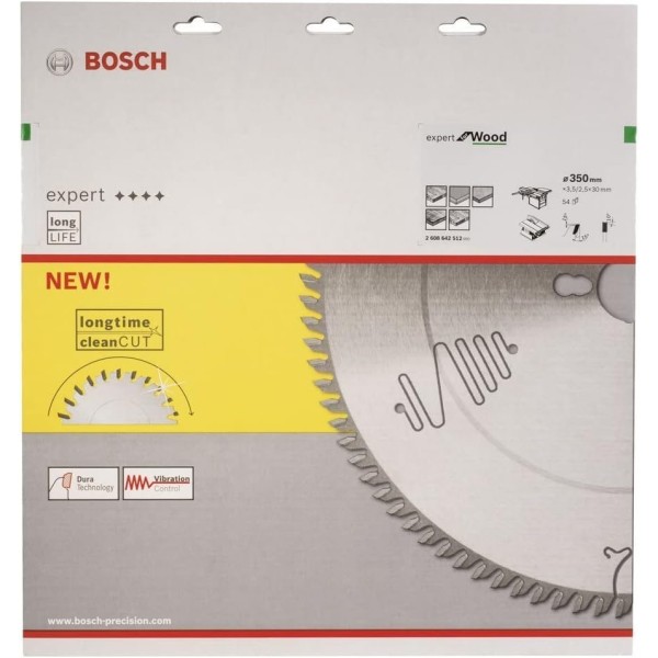 Пильный диск Bosch Expert for Wood 350х30, 54 ATB