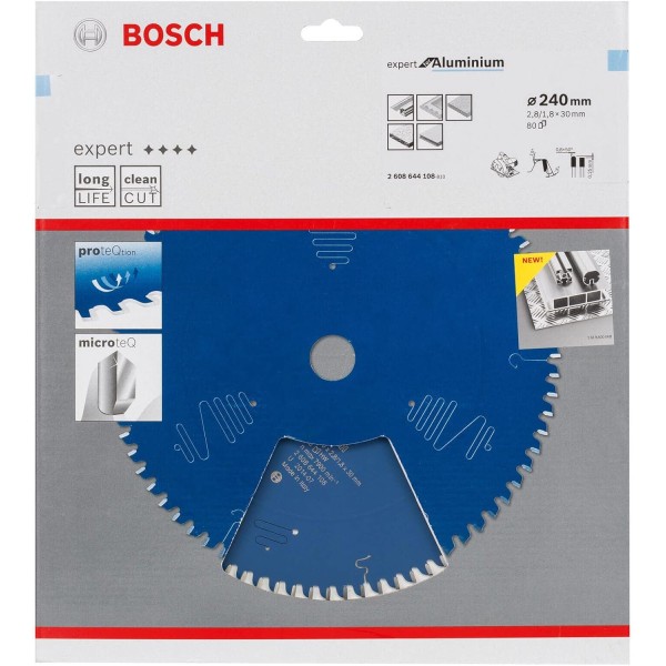 Пильный диск Bosch Expert for Aluminium 240х2,8х30, 80 HTLCG