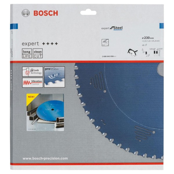 Пильный диск Bosch Expert for Steel 230х25.4/48
