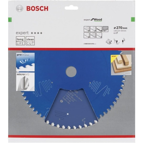Пильный диск Bosch Expert for Wood 270х2,8х30, 60 ATB