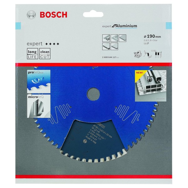 Пильный диск Bosch Expert for Aluminium 190х2,6х30, 58 HTLCG