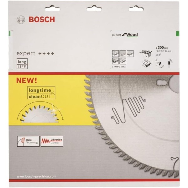 Пильный диск Bosch Expert for Wood 300х30, 60 ATB
