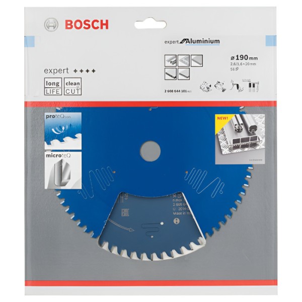 Пильный диск Bosch Expert for Aluminium 190х2,6х20, 56 HTLCG
