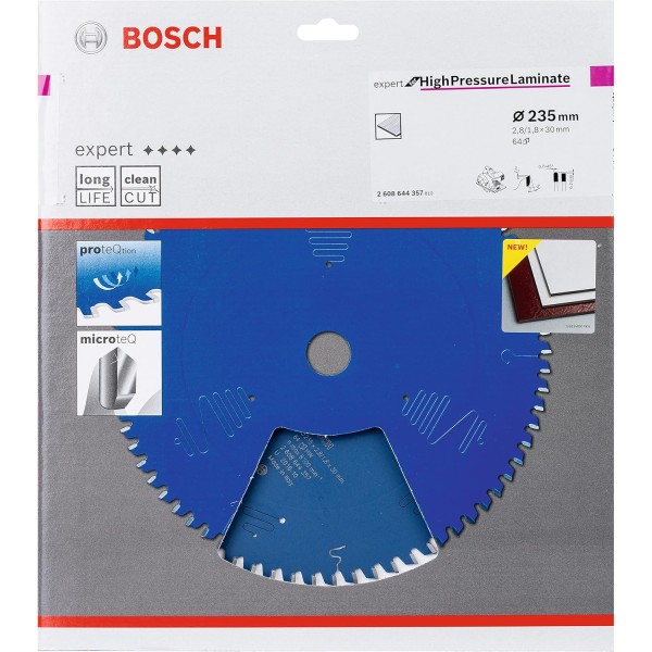 Пильный диск Bosch Expert for High Pressure Laminate 235x30x2,8/1,8x64 T