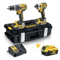 Набор из двух инструментов бесщеточных DeWALT DCK266P2+DCB184