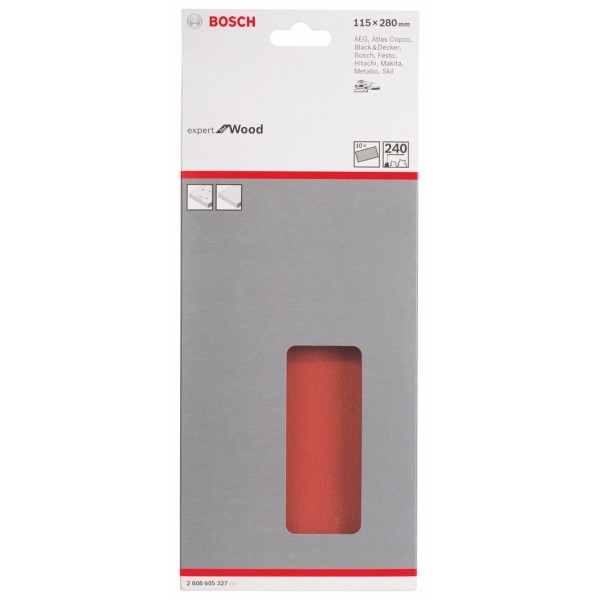 Шлифлист Bosch Expert for Wood and Paint C430, 115x280 мм, K240, 10 шт