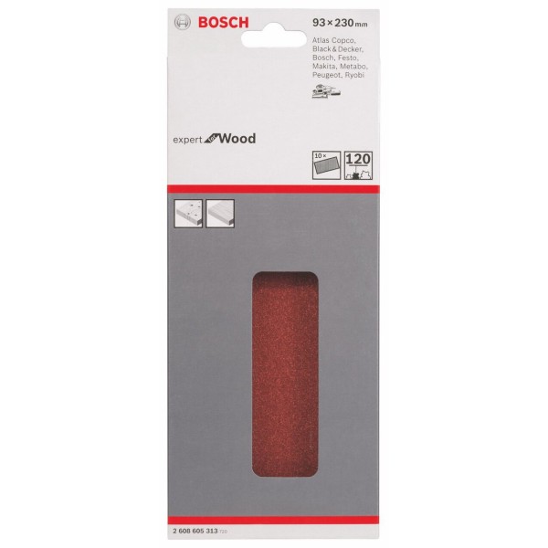 Шлифлист Bosch Expert for Wood C430, 93x230 мм, K120, 10 шт