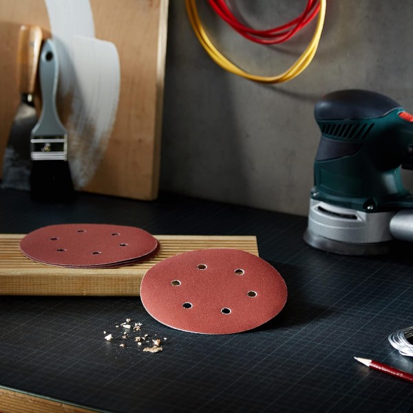 Шлифовальный диск Bosch Expert for Wood, 150 мм, K240, 5 шт