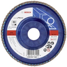 Лепестковый шлифкруг Bosch X551 Expert for Metal 125×22.23 мм К60