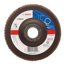 Лепестковый шлифкруг Bosch Expert for Metal 125×22.23 мм К40