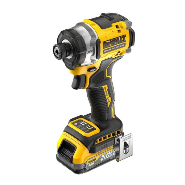 Шуруповерт ударный аккумуляторный DeWALT DCF860E2T, 2 акб 18 V 1.7 Ah, з/у, кейс TSTAK
