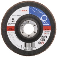 Лепестковый шлифкруг Bosch Expert for Metal 125×22.23 мм К80