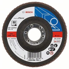 Лепестковый шлифкруг Bosch X551 Expert for Metal 115×22.23 мм К60