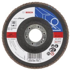 Лепестковый шлифкруг Bosch X551 Expert for Metal 115×22.23 мм К80