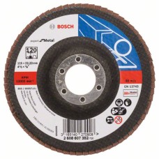 Лепестковый шлифкруг Bosch X551 Expert for Metal 115×22.23 мм К120